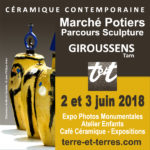 bandeau carre giroussens 2018 | Terre et Terres | Marché Giroussens | Marché Céramique Contemporaine Giroussens 2 et 3 juin 2018 | Article | Terre et Terres | 14 juin 2018