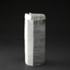 Vase céramique en porcelaine émaillée blanc satiné