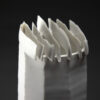 Vase céramique en porcelaine émaillée blanc satiné